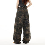 Elevated American Style Camo Cargo Denim Jeans