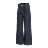 Essential Blue Washed Slim Straight Leg Denim Jeans