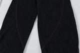 Y2K Unique Split Design Straight Leg Cargo Jeans