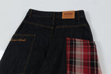 Y2K Unique Split Design Straight Leg Cargo Jeans