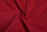 Creative Red Woven Rope Design Wide Leg Jogger