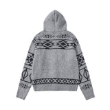 Classic Flattering Oversized Knit Hooded Sweatshirt