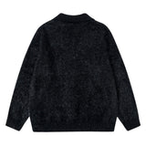 Y2K Gothic Embroidered Long Sleeve Knit Sweater