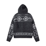 Classic Flattering Oversized Knit Hooded Sweatshirt