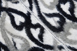 Streetwear Abstract Heart Jacquard Knit Hooded Sweatshirt