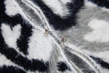 Streetwear Abstract Heart Jacquard Knit Hooded Sweatshirt