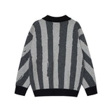 Stylish Vintage Lazy Striped Long Sleeve Sweater