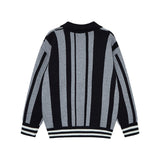 Long-lasting Striped Long Sleeve Polo Sweater