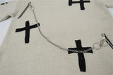 Winter Flexible Y2K Lazy Cross Zipper Sweater