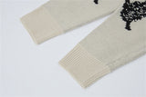 Women Butterfly Print Cozy Loose Knit Sweater