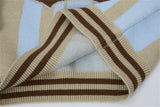 Long-lasting Striped Long Sleeve Polo Sweater