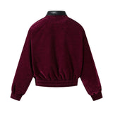 Streetwear Cool Stylish Faux Leather Collar Jacket