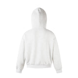 Fashionable Irregular Zip Up Hooded Sweatshirt