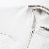 Fashionable Irregular Zip Up Hooded Sweatshirt