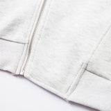 Fashionable Irregular Zip Up Hooded Sweatshirt