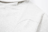 Fashionable Irregular Zip Up Hooded Sweatshirt