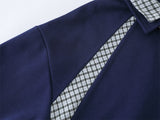 Streetwear Long Sleeve Polo Collar With Tie Sweatshirt