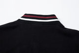 Stylish Color Block Letter Print Zip-Up Sweatshirt