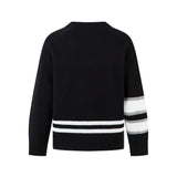 Y2K Cozy Versatile V-Neck Knit Sport Sweater