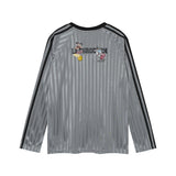 Stylish Oversized Cartoon Print Long Sleeve Polyester T-Shirt