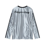 Stylish Long Sleeve V-Neck Jersey Long Sleeve T-Shirt
