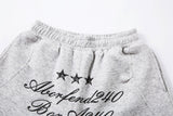 Trendy Loose Fit Letter Print Wide Leg Jogger