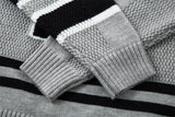 Y2K Cozy Versatile V-Neck Knit Sport Sweater