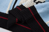 Y2K Stylish Loose Knit Casual Sport Sweater