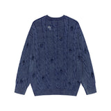 Essential Punk Distressed Long Sleeve Knit Sweater