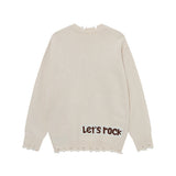 Durable Stylish Oversized Crewneck Knitwear Sweater