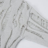 Women Stylish Oversized Round Neck Knit Sweater