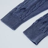 Essential Punk Distressed Long Sleeve Knit Sweater