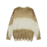Y2K Vibrant Tie-Dye Oversized Lazy Knit Sweater