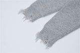 Effortless Ink Splatter Butterfly Long Sleeve Sweater
