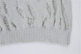 Women Stylish Oversized Round Neck Knit Sweater