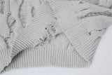 Women Stylish Oversized Round Neck Knit Sweater