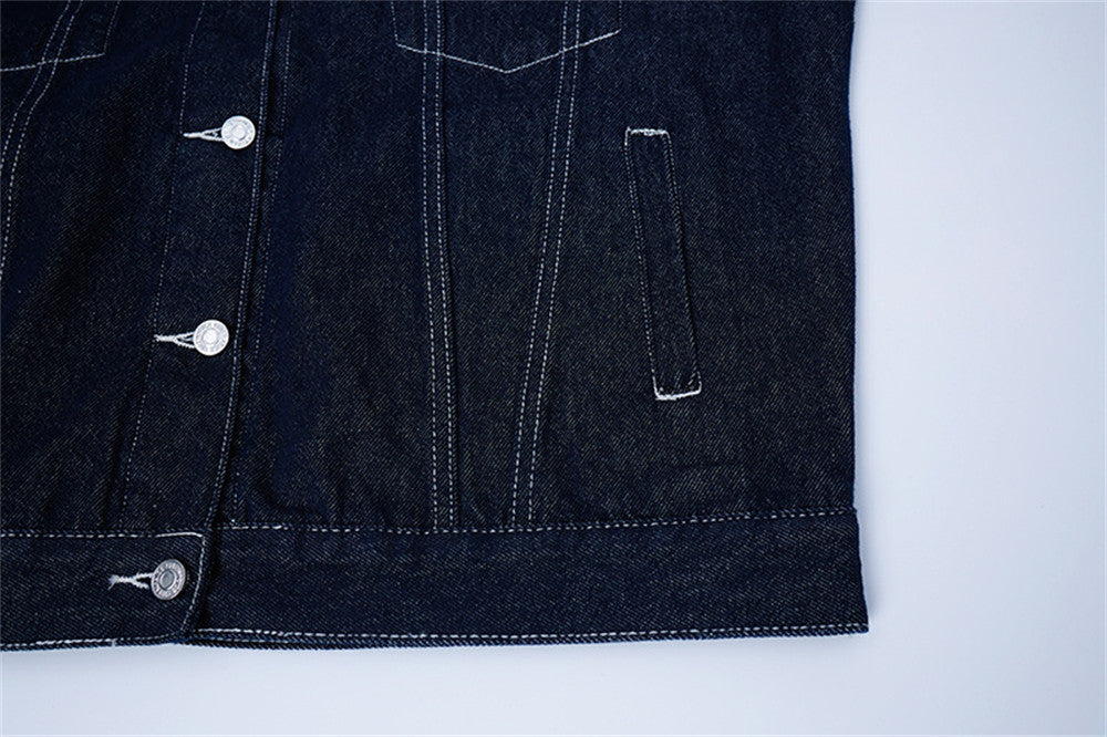 Y2K Durable Casual Stylish Urban Denim Jacket