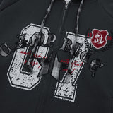 Stylish Streetwear Plaid Fake Two Piece Patchwork Hoodie