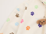 Y2K Women Cool Bear Paw Print Hooded Sweatshirt