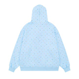 Cozy Retro Anime Girl Print Hooded Sweatshirt