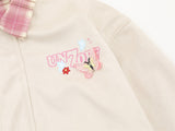 Y2K Butterfly Print Bloom Embroidered Casual Jacket