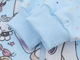 Cozy Retro Anime Girl Print Hooded Sweatshirt