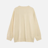 Women Retro Cozy Cartoon Round Neck Sweater