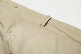 Vintage Distressed Workwear Wide-Leg Cargo Jeans