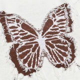 Butterfly Jacquard Design Crewneck Casual Sweater