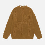 Breathable American Trend Tassel Destruction Sweater