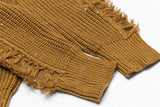 Breathable American Trend Tassel Destruction Sweater