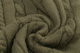 Twist Tear Contrast Stitch Ripped Crewneck Sweater