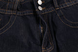 Trendy Simple Straight Leg Denim Jeans