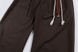 Trendy Casual Wide Leg Drawstring Sports Jogger